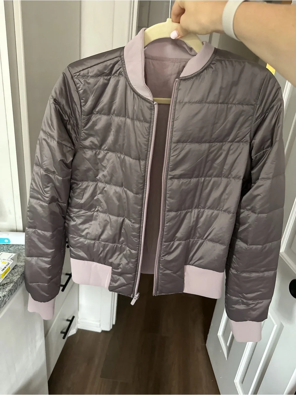 Lululemon Non-Stop Bomber *Reversible Dusky Lavender